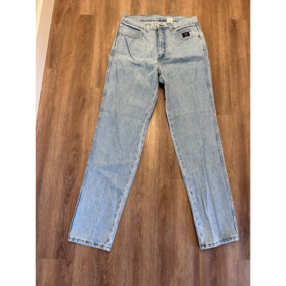 Vintage 2001 Harley Davidson Jeans 34x34 Made USA Light Wash Straight Leg Y2K